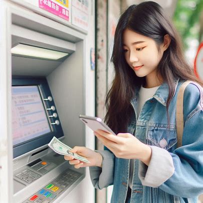 cash from atm kiosk