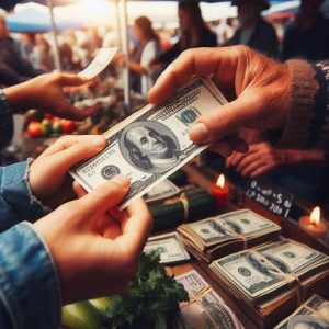 cash in daily transactions
